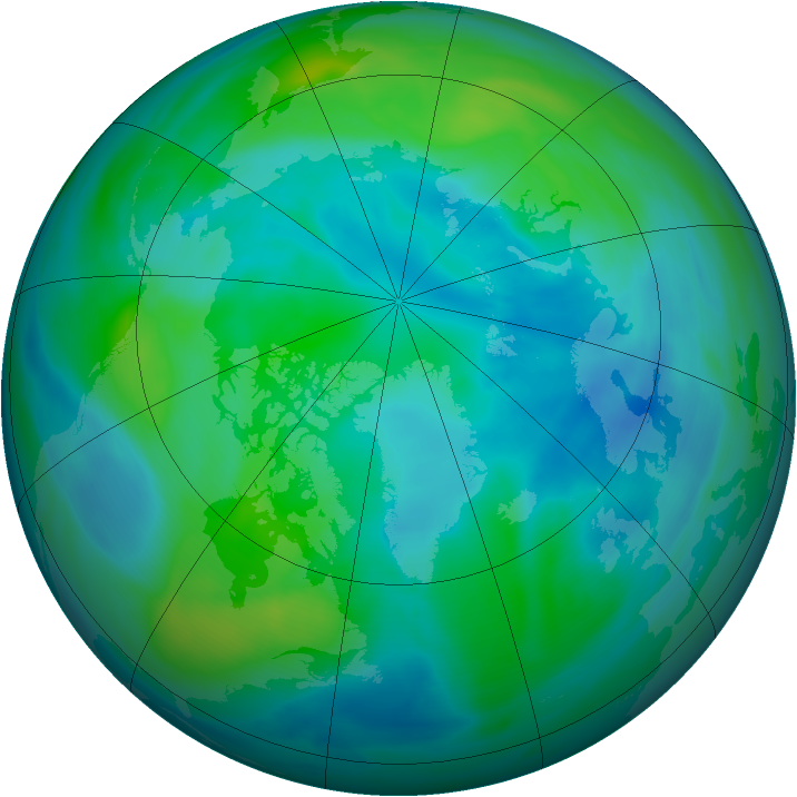 Arctic ozone map for 30 September 2006